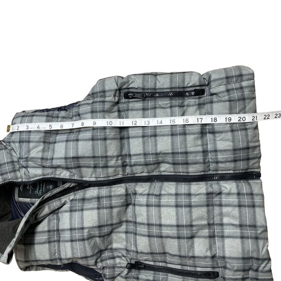 GAP OUTDOOR EDITION VEST PUFFER FULL ZIP ZIP POCKETS WOMENS XS GRAY PLAID WARM - Picture 8 of 8